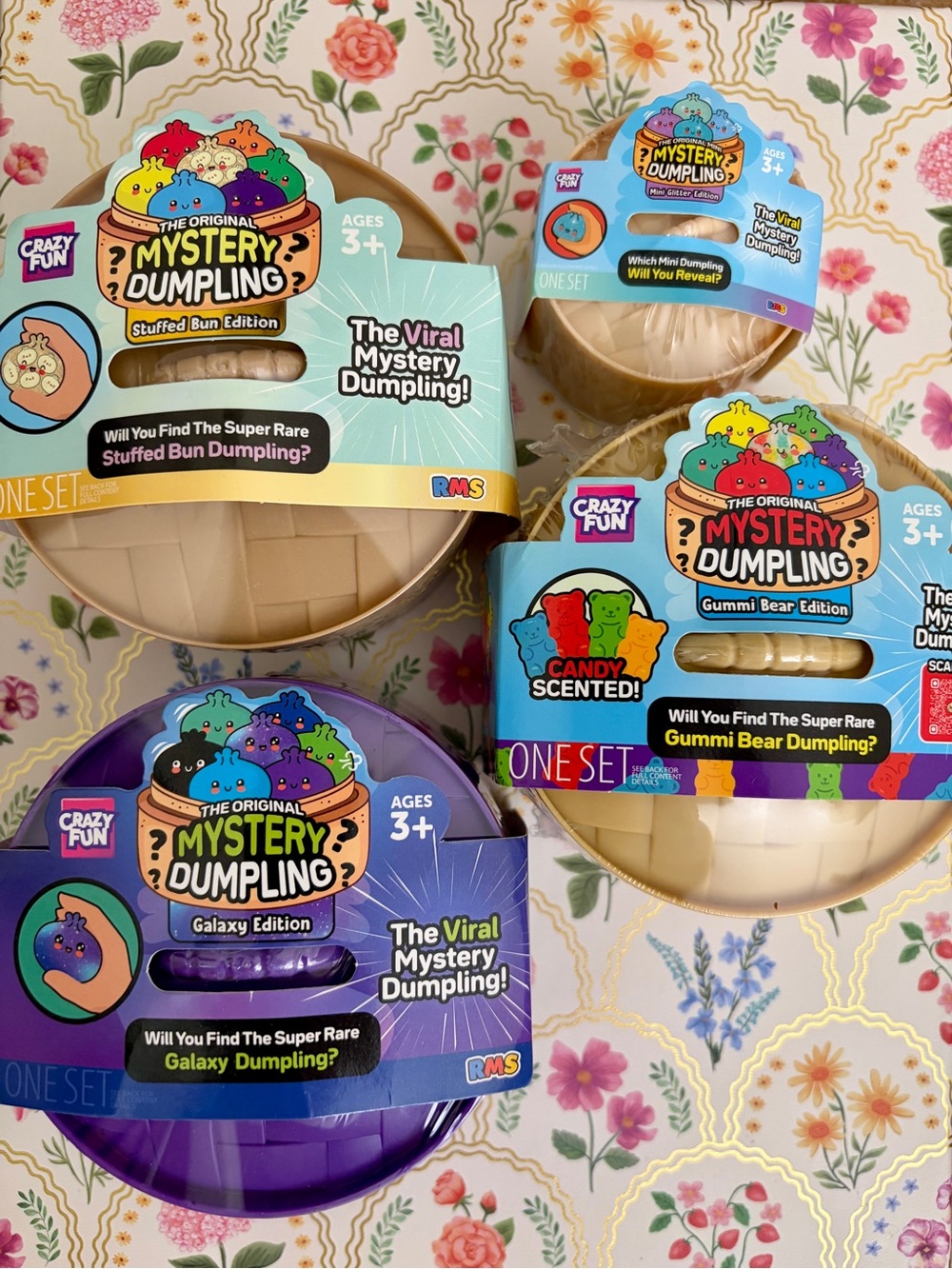 Crazy Fun RMS Mystery Squishy Dumplings. Set of 4.